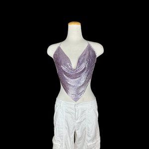 NWT GARAGE open back sequined halter top | multiple sizes available
